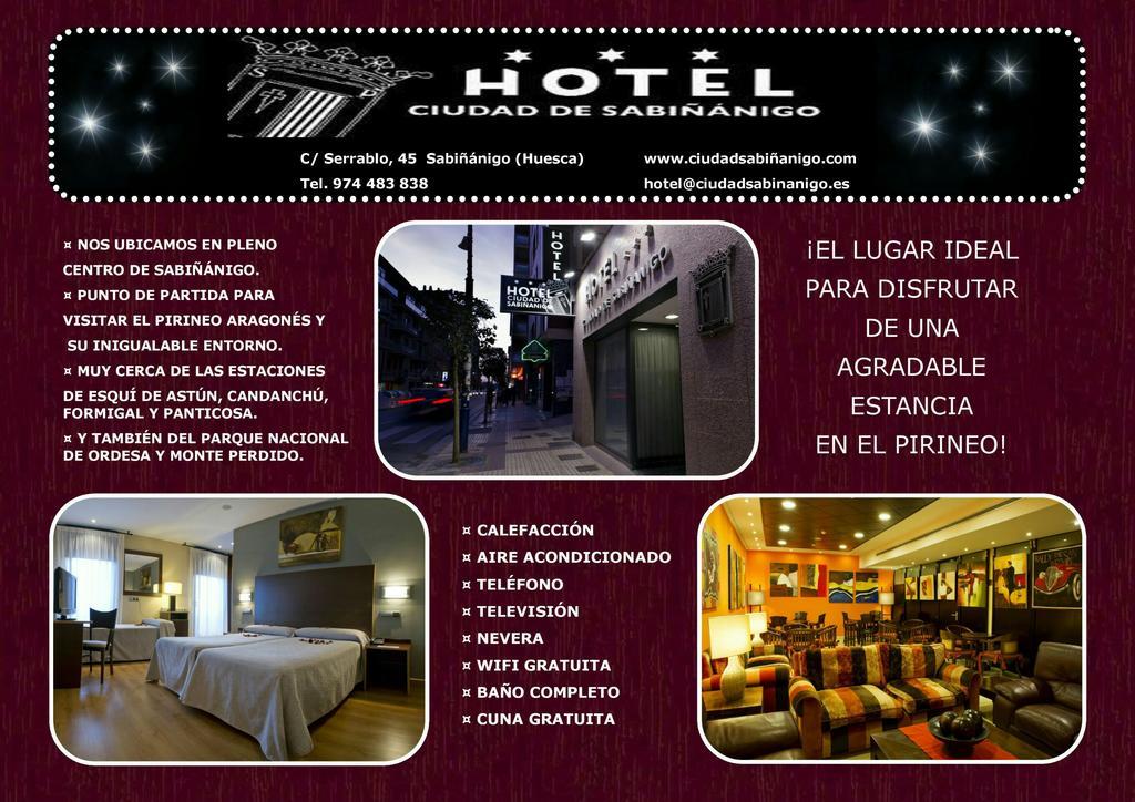 Hotel Ciudad De Sabiñánigo Extérieur photo